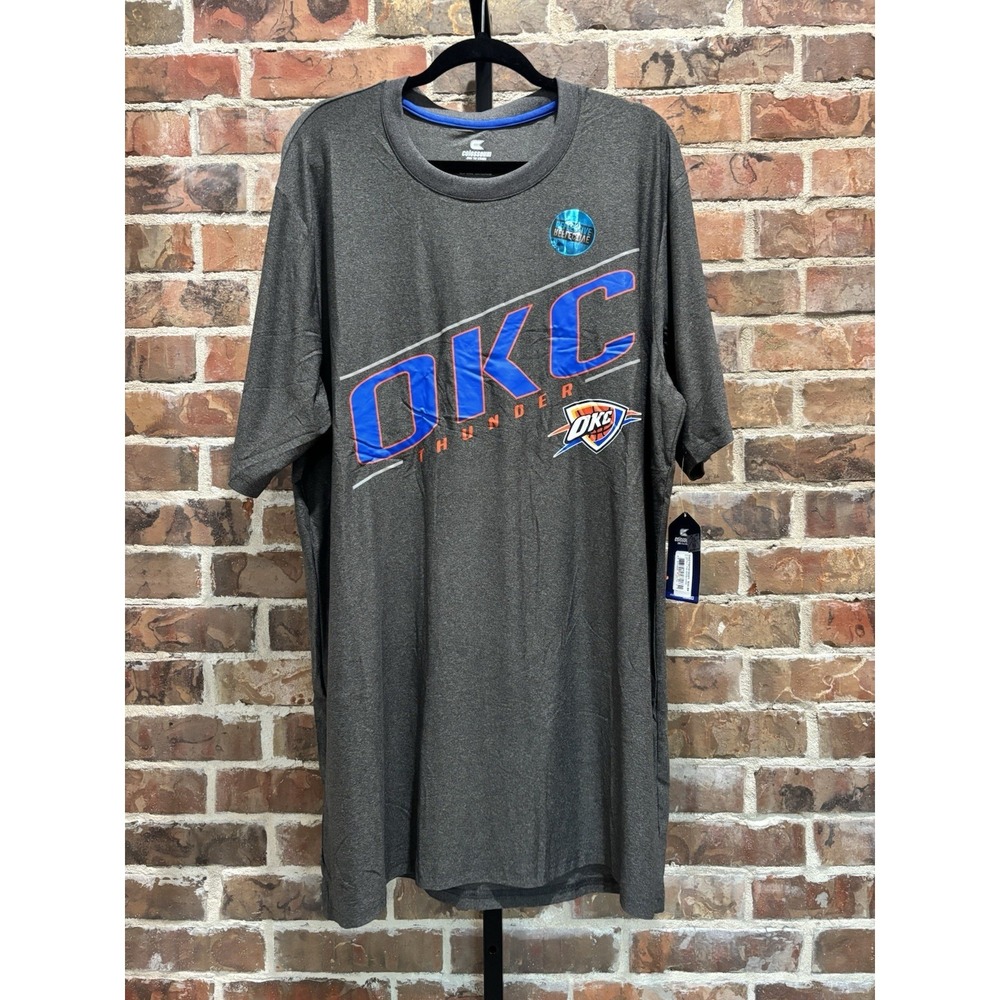 NWT NBA Oklahoma City Thunder Shirt, Men's 1XL Tall,‎ Gray OKC Basketball Shirt